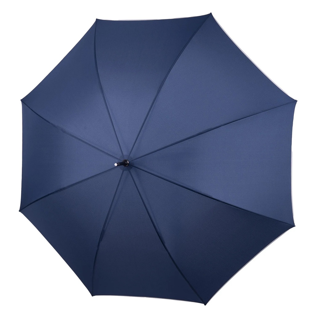 Unisex dáždnik Perletti XL modrý – vetruodolný s reflexným lemom a karbónovou rukoväťou