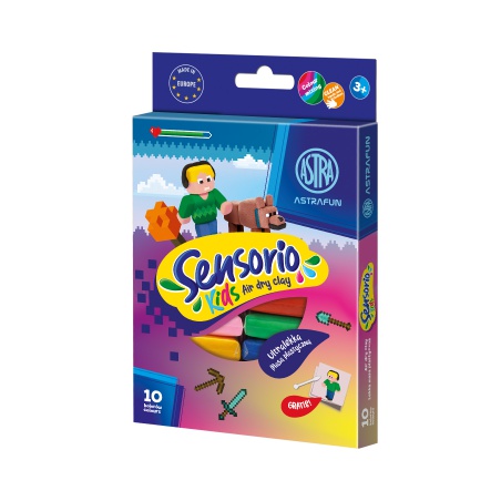 Sensorio Kids je kreatívna, mäkká, ľahká a hebká plastická hmota určená na hranie. Podporuje zmyslový vývoj dieťaťa a rozvíja je