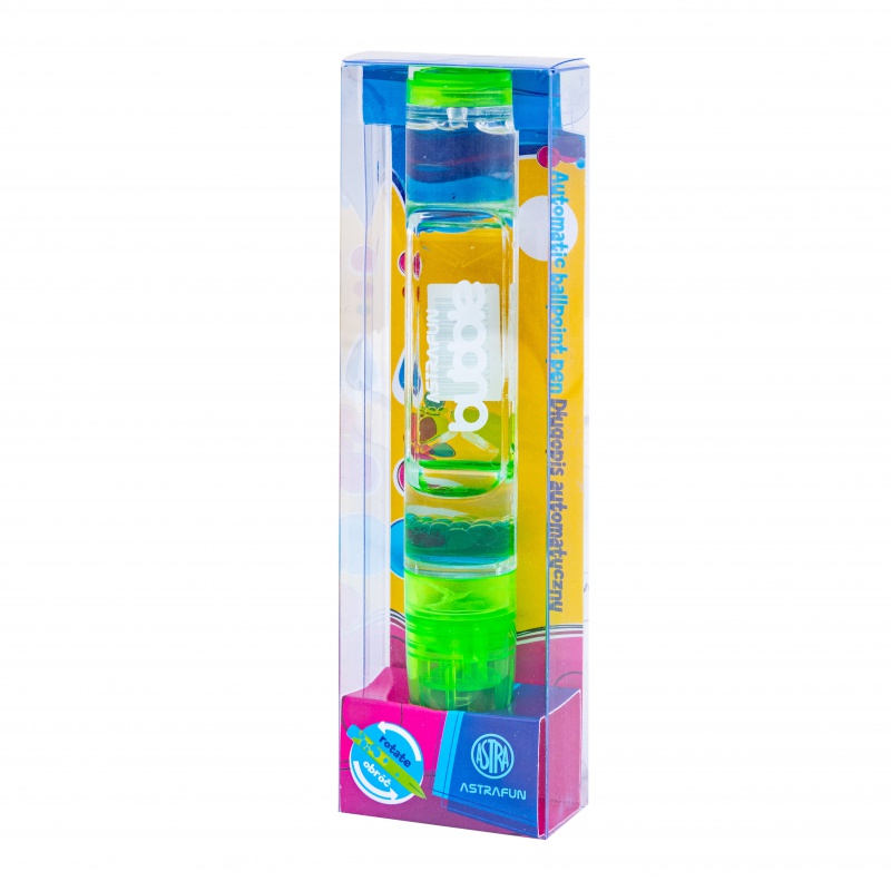 Guľôčkové pero AstraPen BUBBLE mix farieb | Modrý atrament | PET box