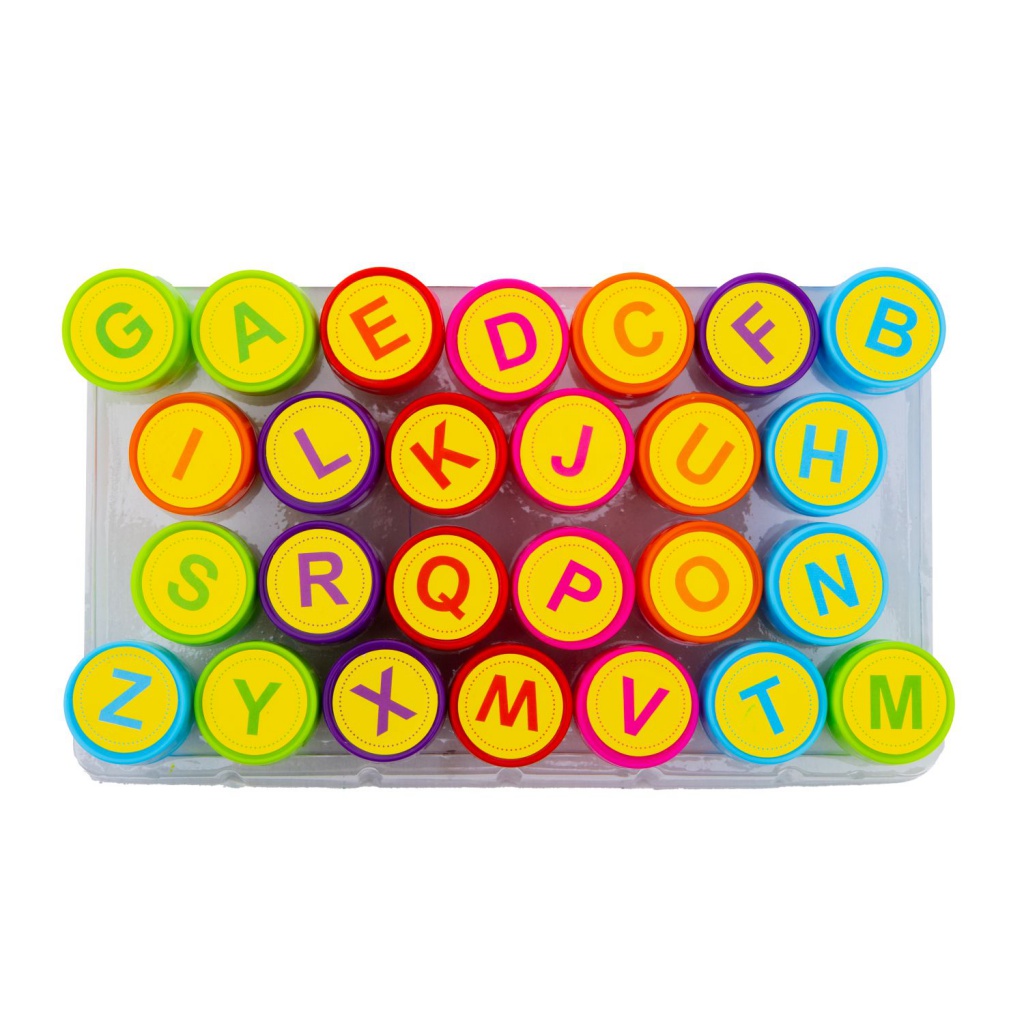 Dekoratívne pečiatky AstraFUN ABC, 26 ks, voňavé