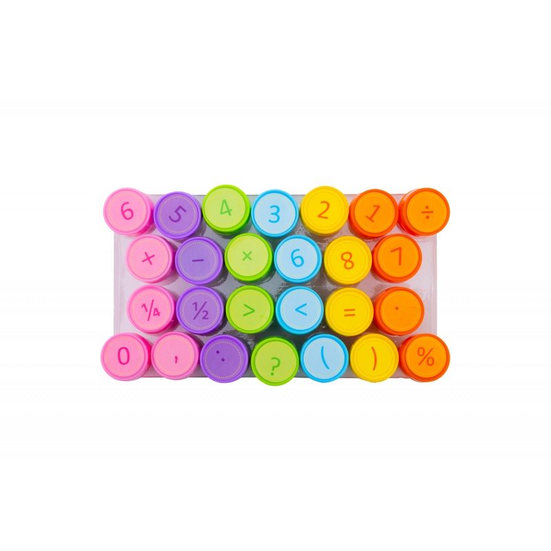 Dekoratívne pečiatky AstraFUN Matematika, 26 ks, voňavé