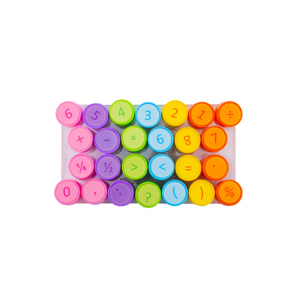 Dekoratívne pečiatky AstraFUN Matematika, 26 ks, voňavé