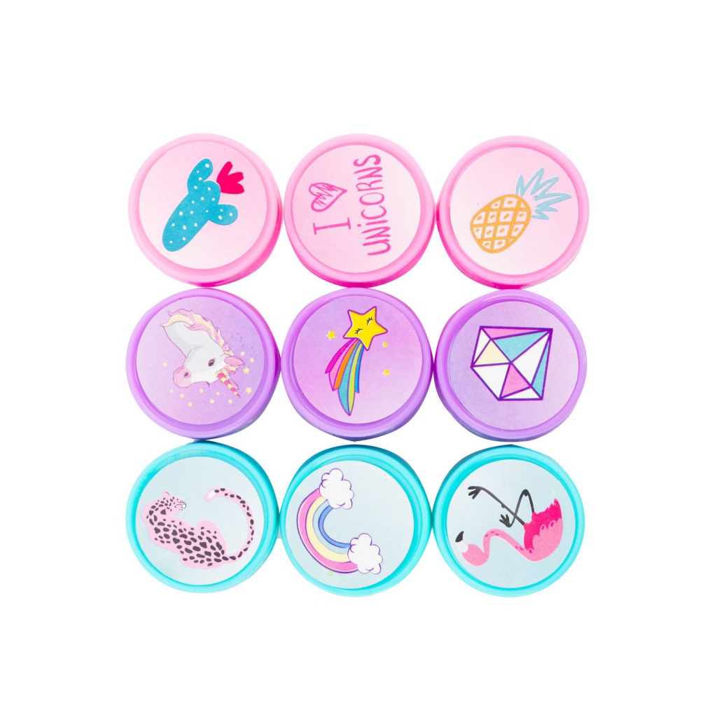 Dekoratívne voňavé pečiatky AstraFUN Girls, 9 ks – farebná zábava pre dievčatá