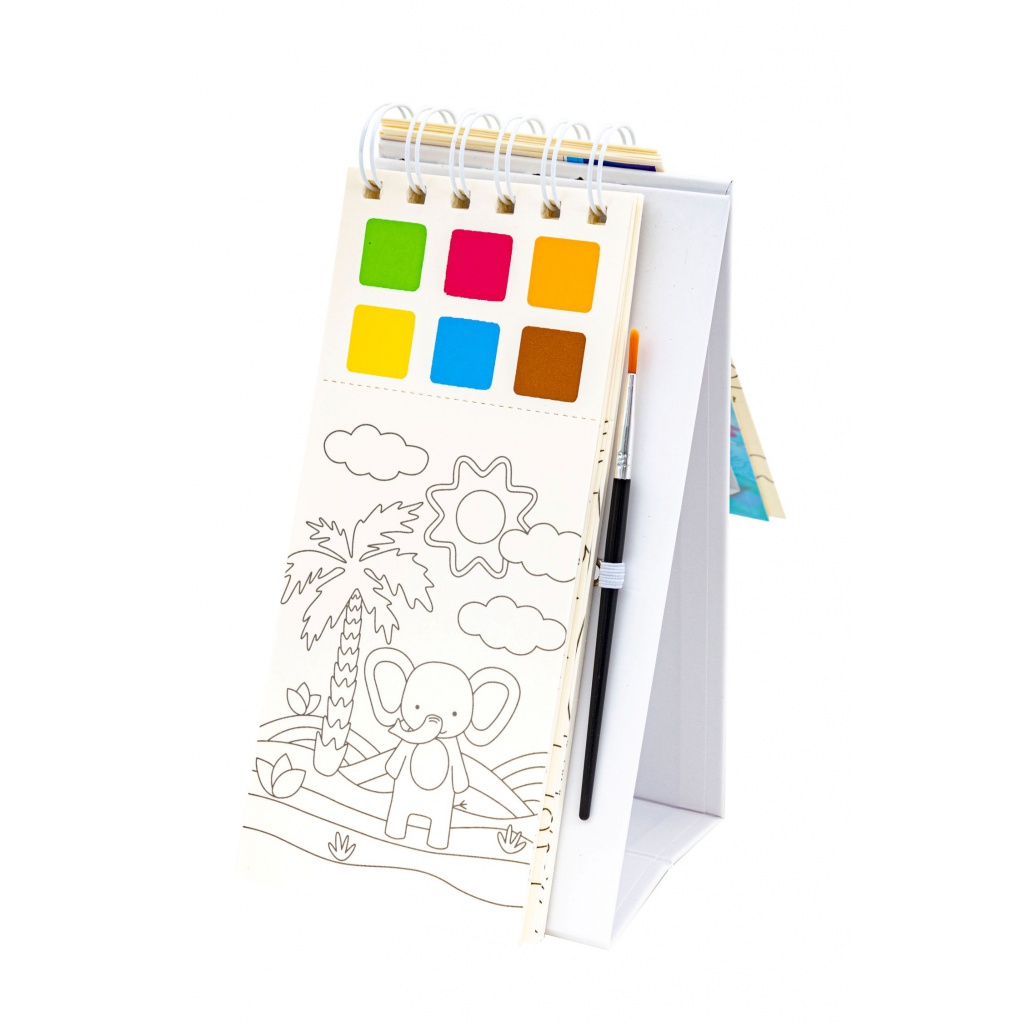 Vodová omaľovánka AstraFUN, 20 listov + farby a štetec, mix motívov