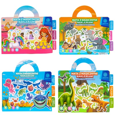ASTRAFUN sada opakovane použiteľných nálepiek – Princesses, Safari, Ocean, Dinosaurs ASTRAFUN sada opakovane použiteľných nálepiek – Princesses, Safari, Ocean, Dinosaurs