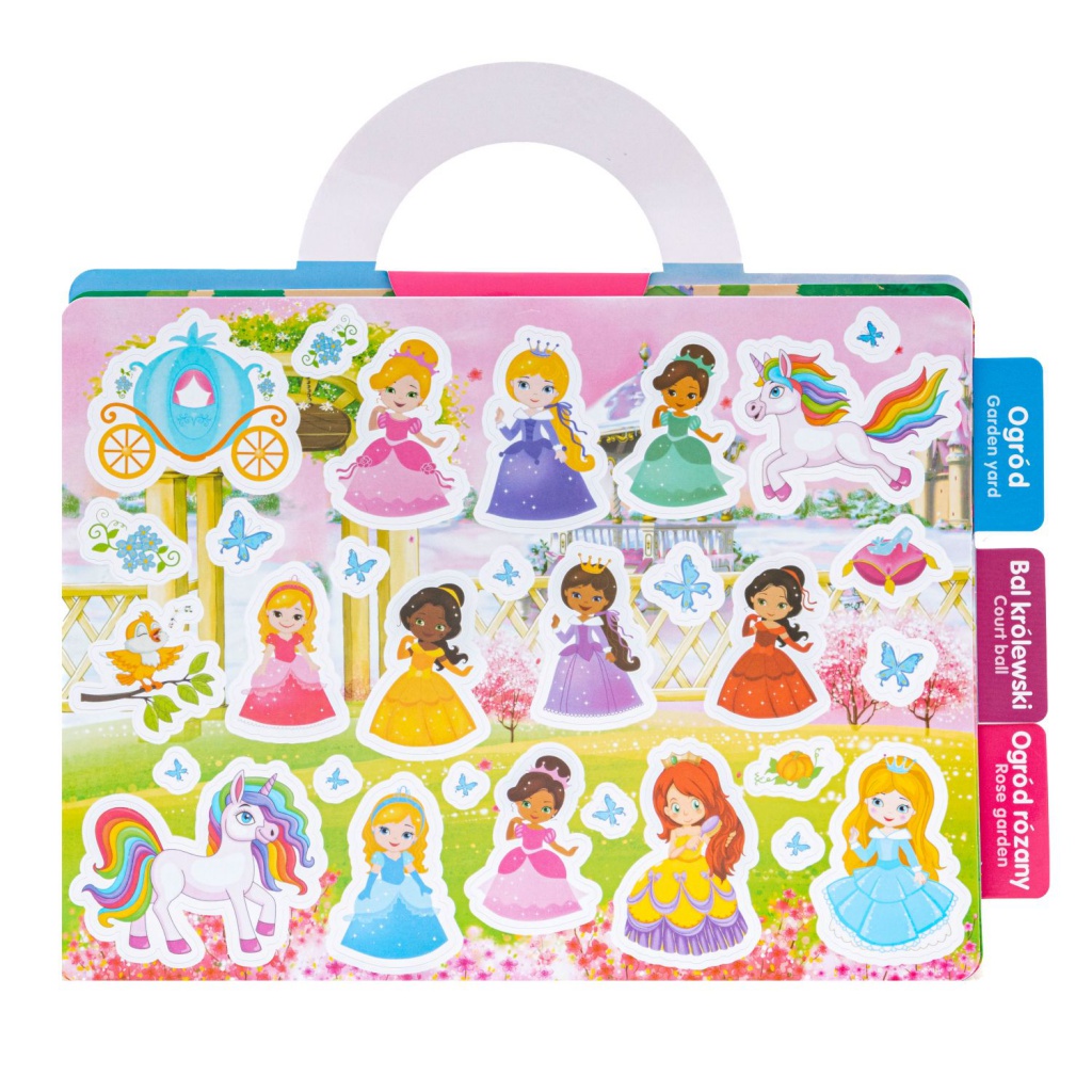 ASTRAFUN sada opakovane použiteľných nálepiek – Princesses, Safari, Ocean, Dinosaurs