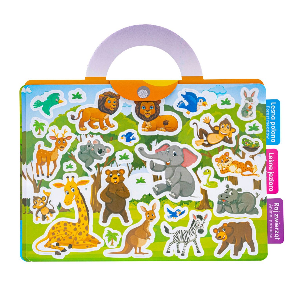 ASTRAFUN sada opakovane použiteľných nálepiek – Princesses, Safari, Ocean, Dinosaurs