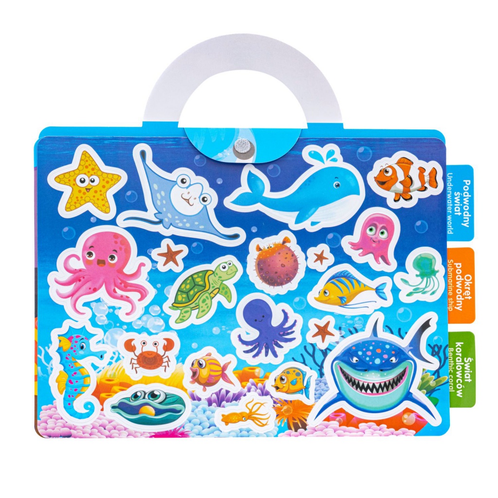 ASTRAFUN sada opakovane použiteľných nálepiek – Princesses, Safari, Ocean, Dinosaurs