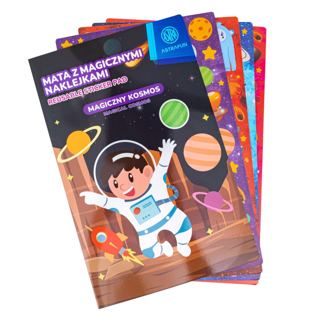 Kreatívna XL sada s magickými nálepkami AstraFun – Jednorožec, Zvieratá, Vesmír, Morské panny