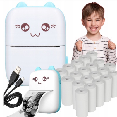 AstraFUN Animals Mini termální tiskárna je bezdrátová mini tiskárna s připojením přes Bluetooth nebo USB. Umožní vám rychle vy AstraFUN Animals Mini termální tiskárna je bezdrátová mini tiskárna s připojením přes Bluetooth nebo USB. Umožní vám rychle vy