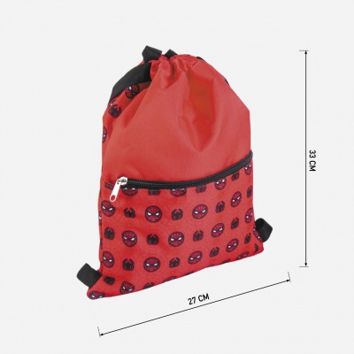 Kvalitní zatahovací kapsa s veselým motivem SPIDERMANA. Sáček se po zatažení nosí na zádech jako batoh. Kvalitní zatahovací kapsa s veselým motivem SPIDERMANA. Sáček se po zatažení nosí na zádech jako batoh.