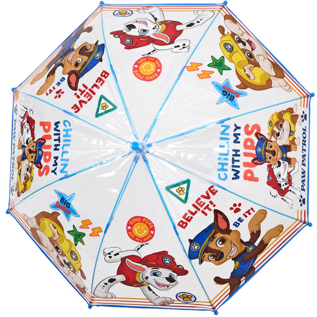 Dětský průhledný deštník Perletti Kids s motivem Paw Patrol potěší všechny fanoušky oblíbené pohádky. Lehká konstrukce a