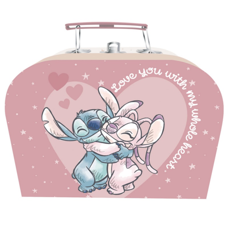 Detský kufrík Lilo & Stitch | 💙 Kartónový úložný kufrík 19×14×7 cm Detský kufrík Lilo & Stitch | 💙 Kartónový úložný kufrík 19×14×7 cm