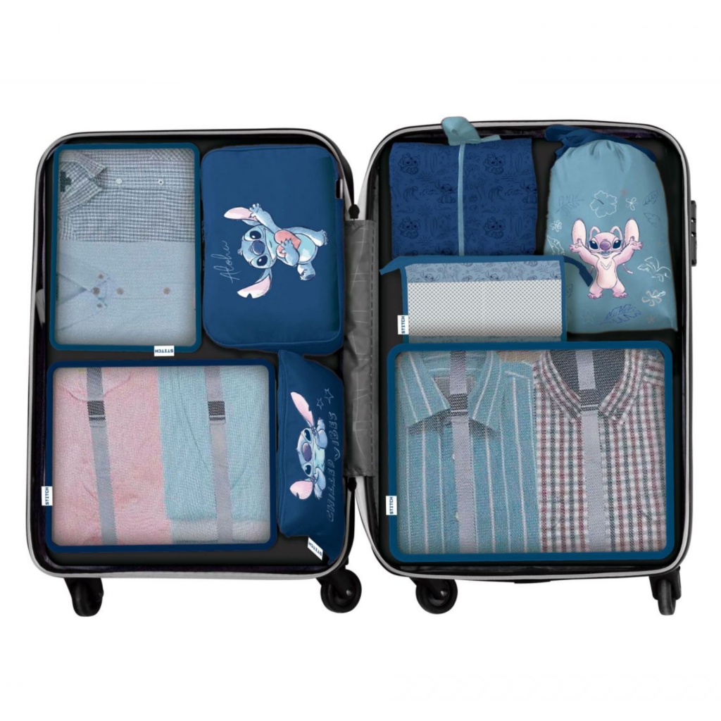 Cestovní sada organizérů Lilo & Stitch – 8 ks