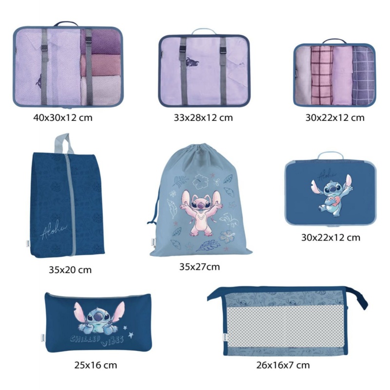 Cestovná sada organizérov Lilo & Stitch – 8 ks Cestovná sada organizérov Lilo & Stitch – 8 ks