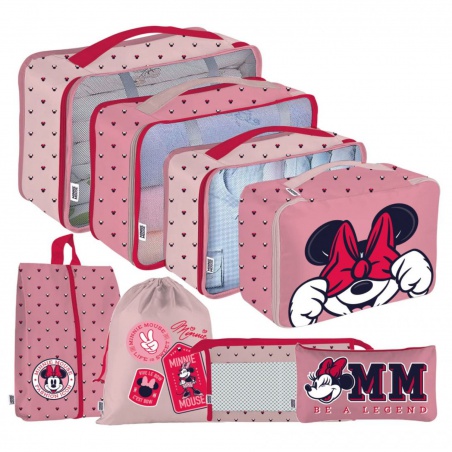 Cestovní sada organizérů Minnie Mouse – 8 ks