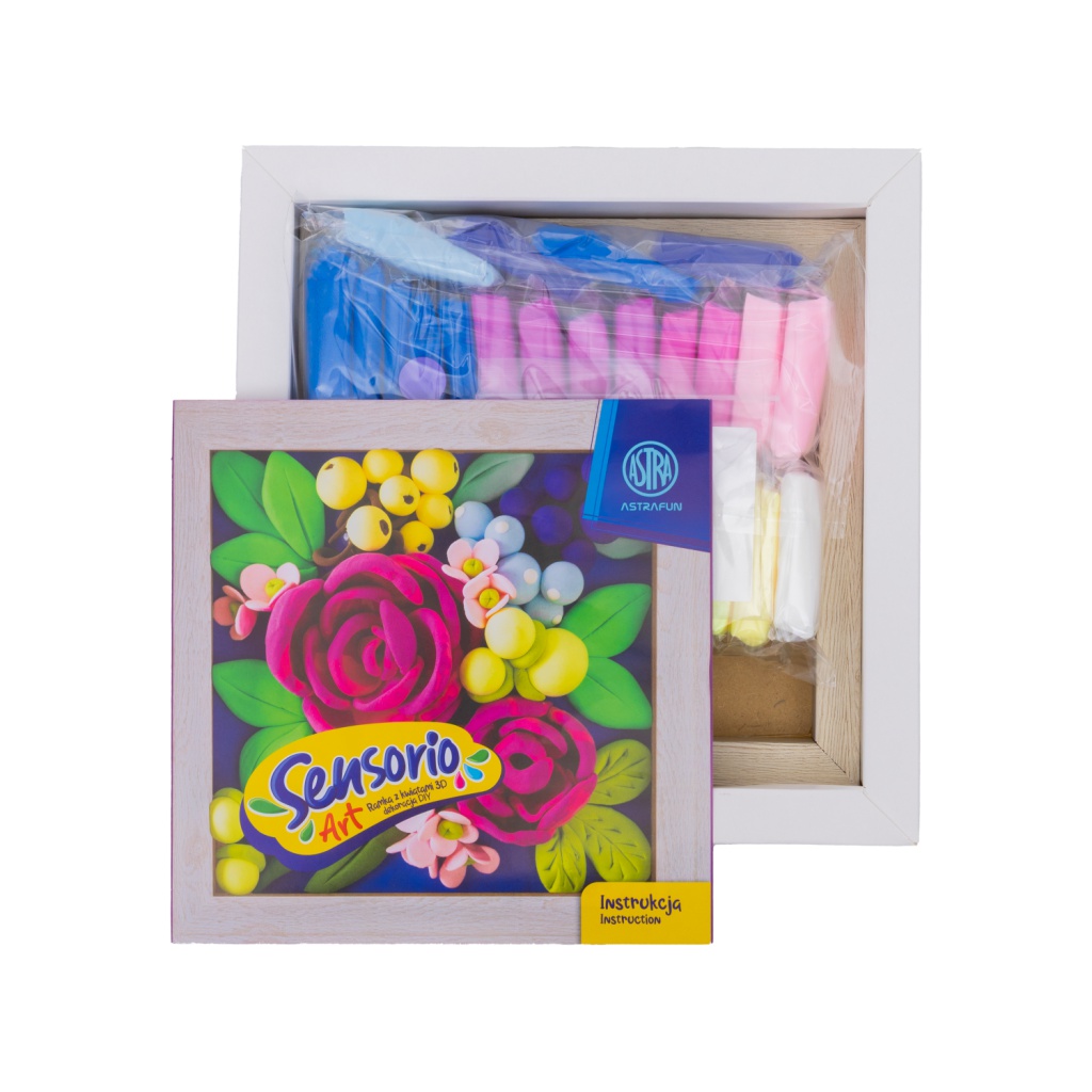 ASTRA Sensorio Art Ruže – modelovacia hmota 30 farieb s rámikom | ZdenkaTri.sk