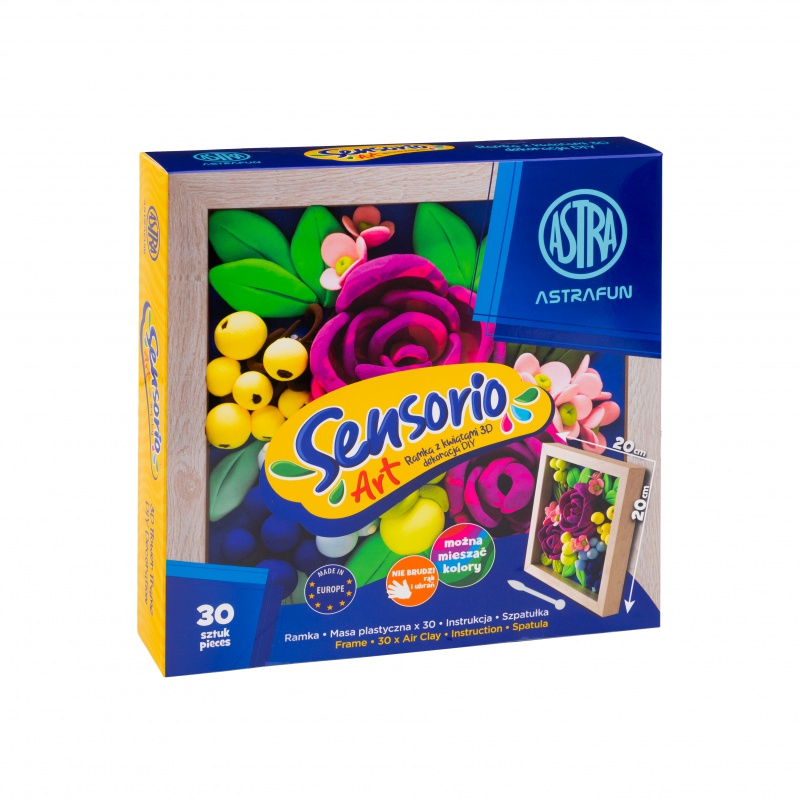 ASTRA Sensorio Art Ruže – modelovacia hmota 30 farieb s rámikom | ZdenkaTri.sk