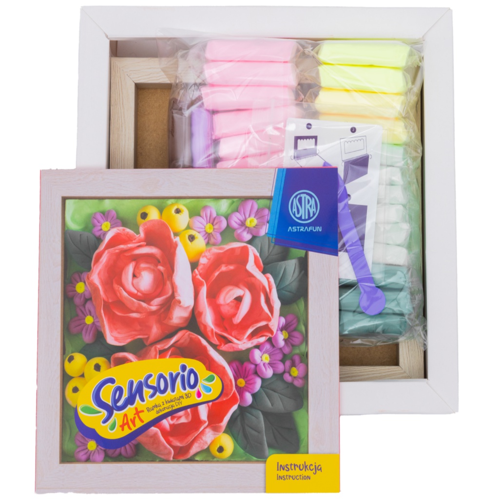 ASTRA Sensorio Art Pivonky – modelovacia hmota 30 farieb s rámikom | ZdenkaTri.sk