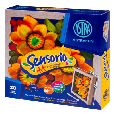 ASTRA Sensorio Art Slnečnice – modelovacia hmota 30 farieb s rámikom | ZdenkaTri.sk