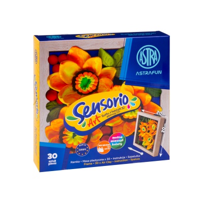 ASTRA Sensorio Art Slunečnice – modelovací hmota 30 barev s rámečkem | ZdenkaTri.sk