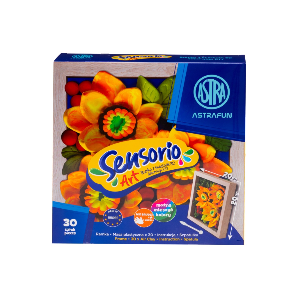 ASTRA Sensorio Art Slnečnice – modelovacia hmota 30 farieb s rámikom | ZdenkaTri.sk