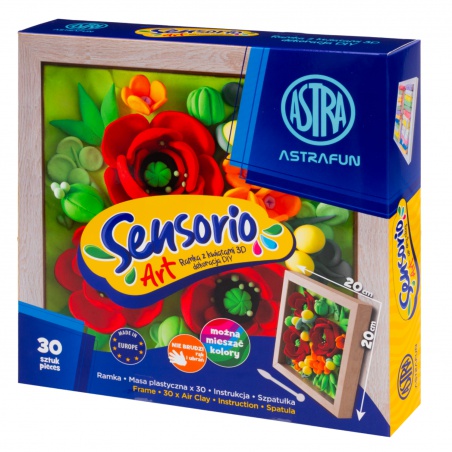 ASTRA Sensorio Art Maky – modelovací hmota 30 barev s rámečkem | ZdenkaTri.sk