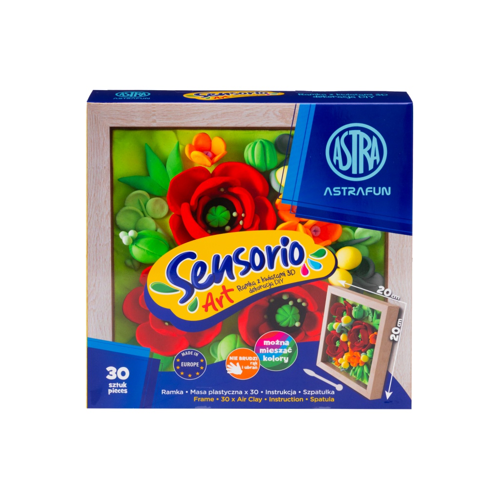 ASTRA Sensorio Art Maky – modelovacia hmota 30 farieb s rámikom | ZdenkaTri.sk