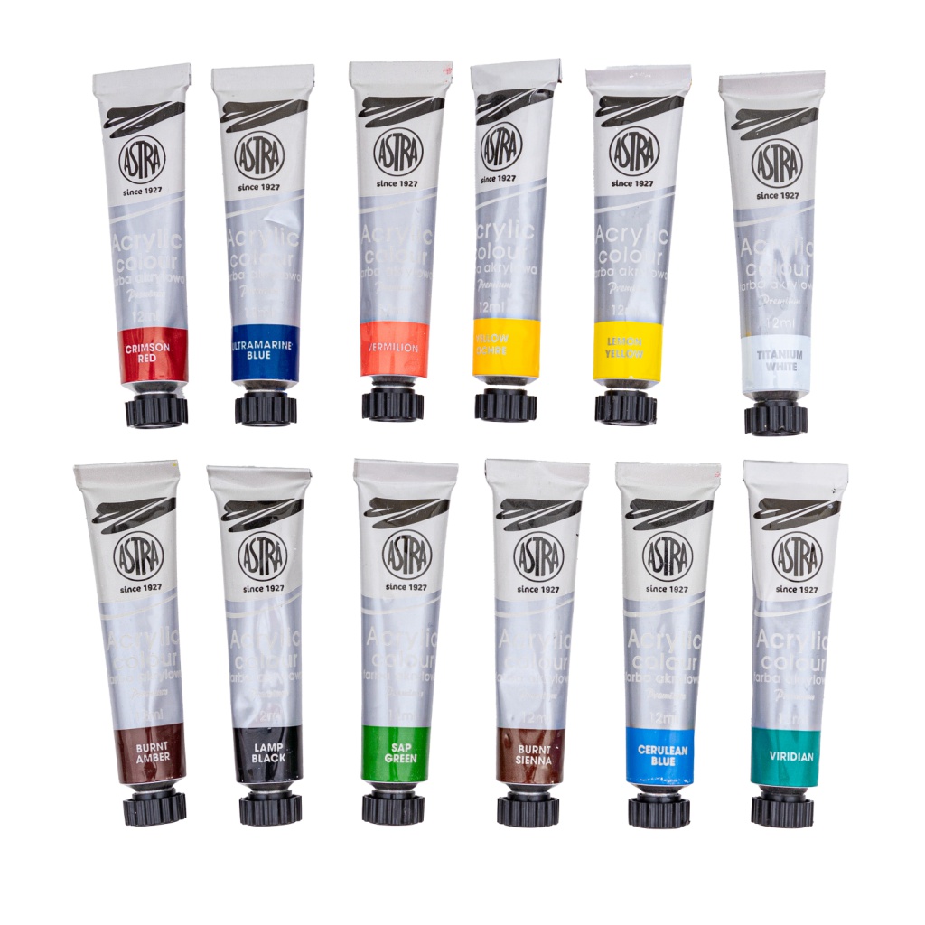 Umelecký set ASTRA Art & Hobby 19 dielov – akrylové farby a štetce | ZdenkaTri.sk