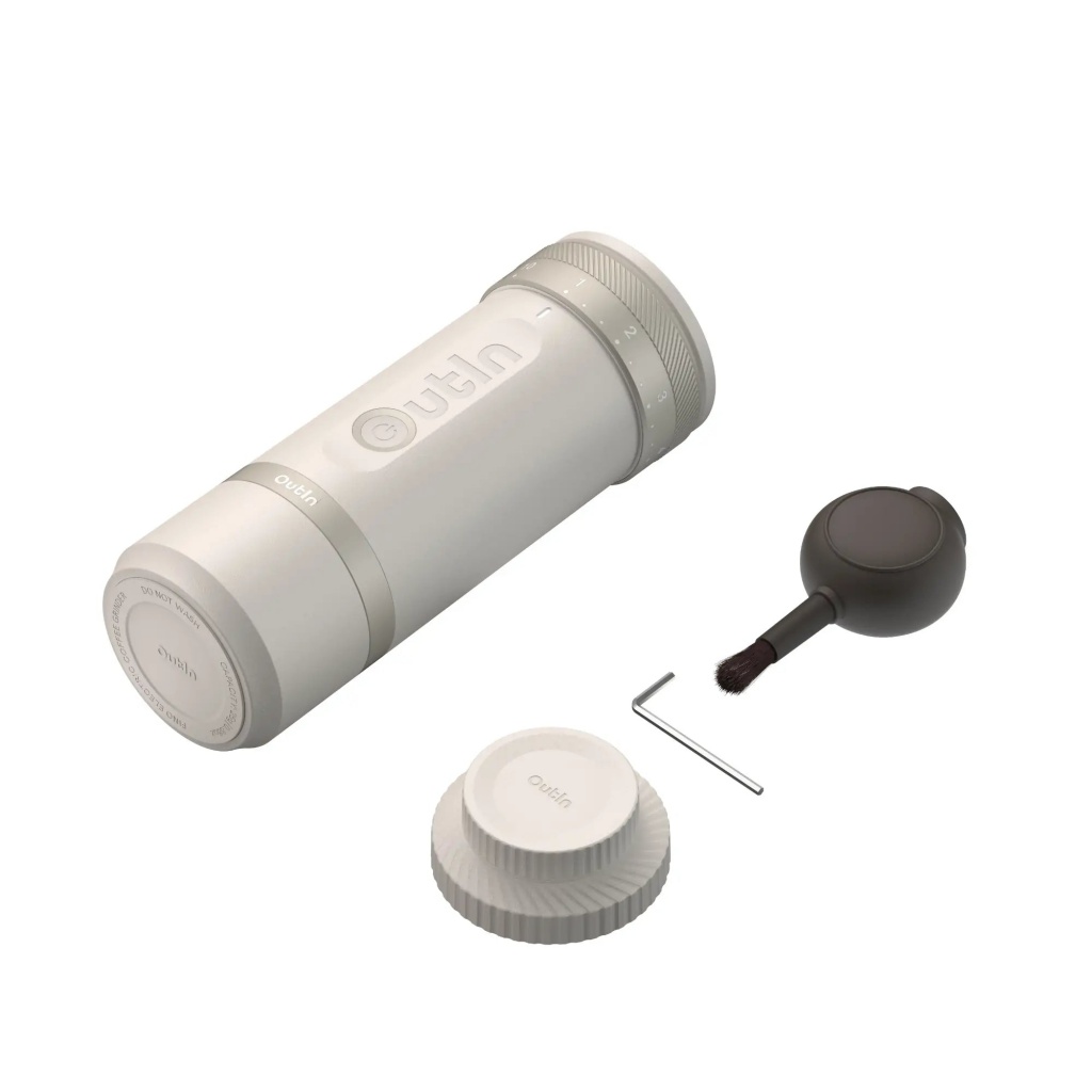 Outin Fino – elektrický mlynček na kávu Brown | 28 úrovní mletia ✓