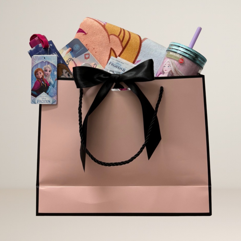 Darčekový balíček Disney Frozen – luxusný darček pre dievčatá v ružovej taške | ZdenkaTri.sk