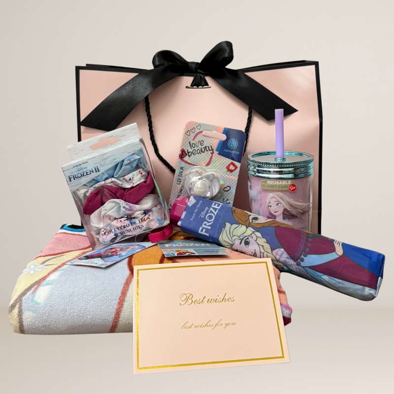 Darčekový balíček Disney Frozen – luxusný darček pre dievčatá v ružovej taške | ZdenkaTri.sk