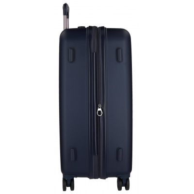 Objevte svět s elegantním skořepinovým kufrem MOVEM Wood ve velikosti L. Prostorný interiér, 4 otočná kolečka a TSA zámek zabezp