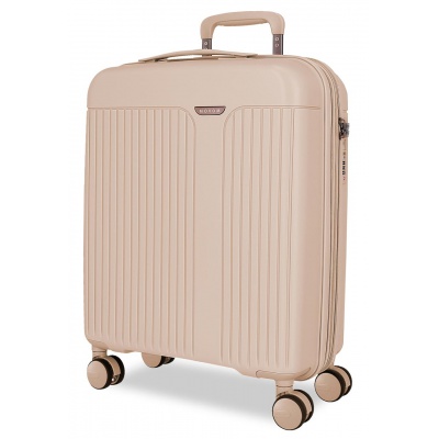 Kufr MOVEM New Trendy Beige 55×40×20 cm | Příruční, lehký, ABS, TSA, expandovatelný ✓
