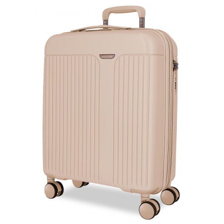 Kufr MOVEM New Trendy Beige 55×40×20 cm | Příruční, lehký, ABS, TSA, expandovatelný ✓