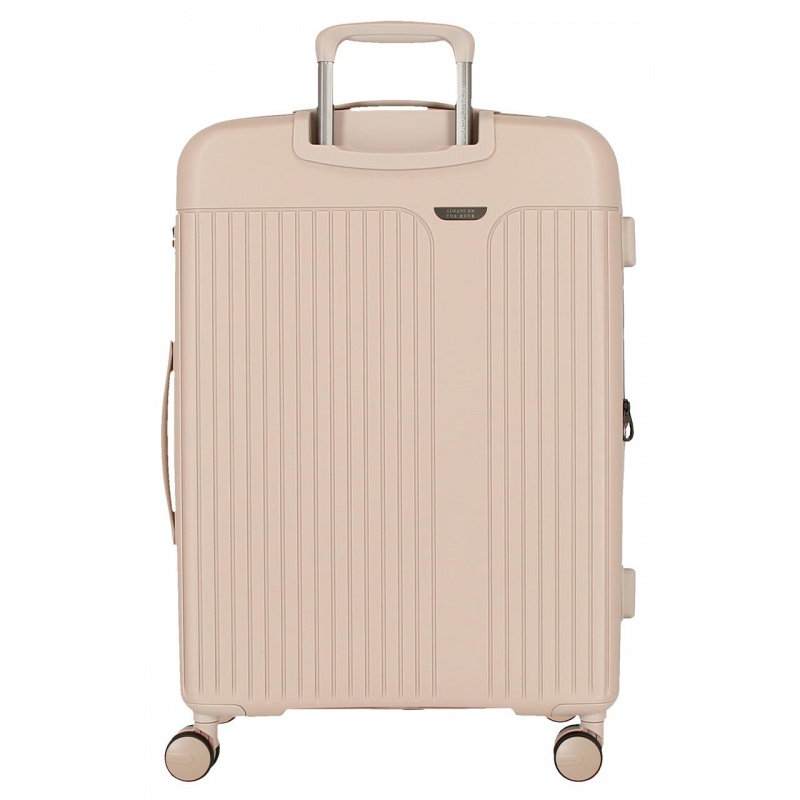 Stredný kufor Movom New Trendy béžový – elegantný, odolný, 72 L, expandovateľný | Cestovná batožina Movom