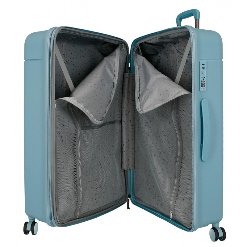 Sada kufrov Movom New Trendy Turquoise – 40×55×20 + 48×67×27 | PP, TSA, Expand ✓