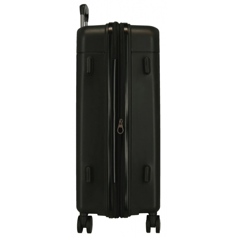 Veľký kufor MOVOM New Trendy Black 108 L – odolný polypropylénový kufor s TSA zámkom