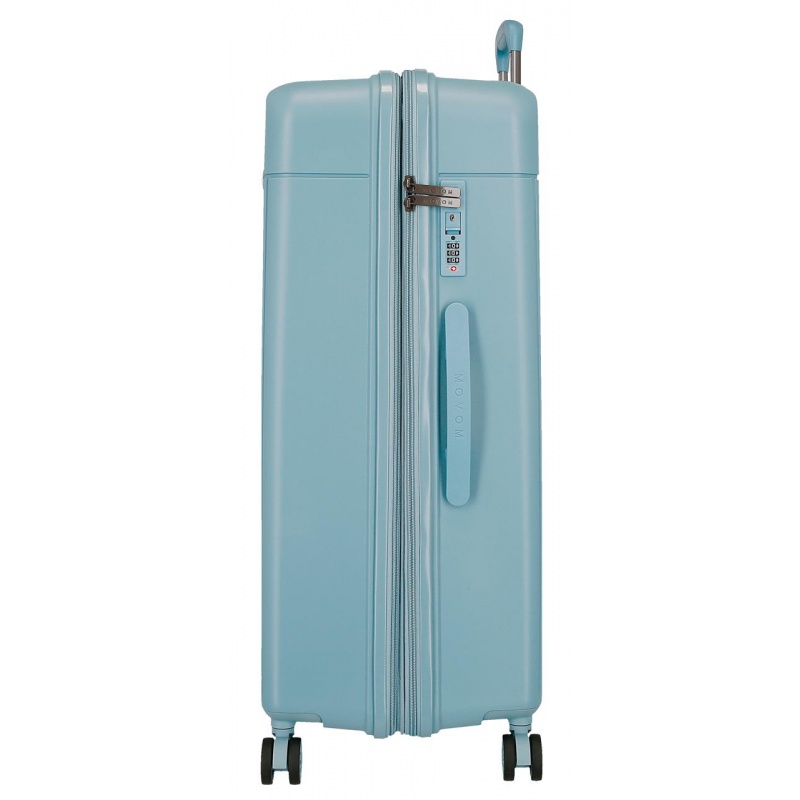 Veľký kufor MOVOM New Trendy Turquoise 108 L – pevný expandovateľný kufor s TSA zámkom