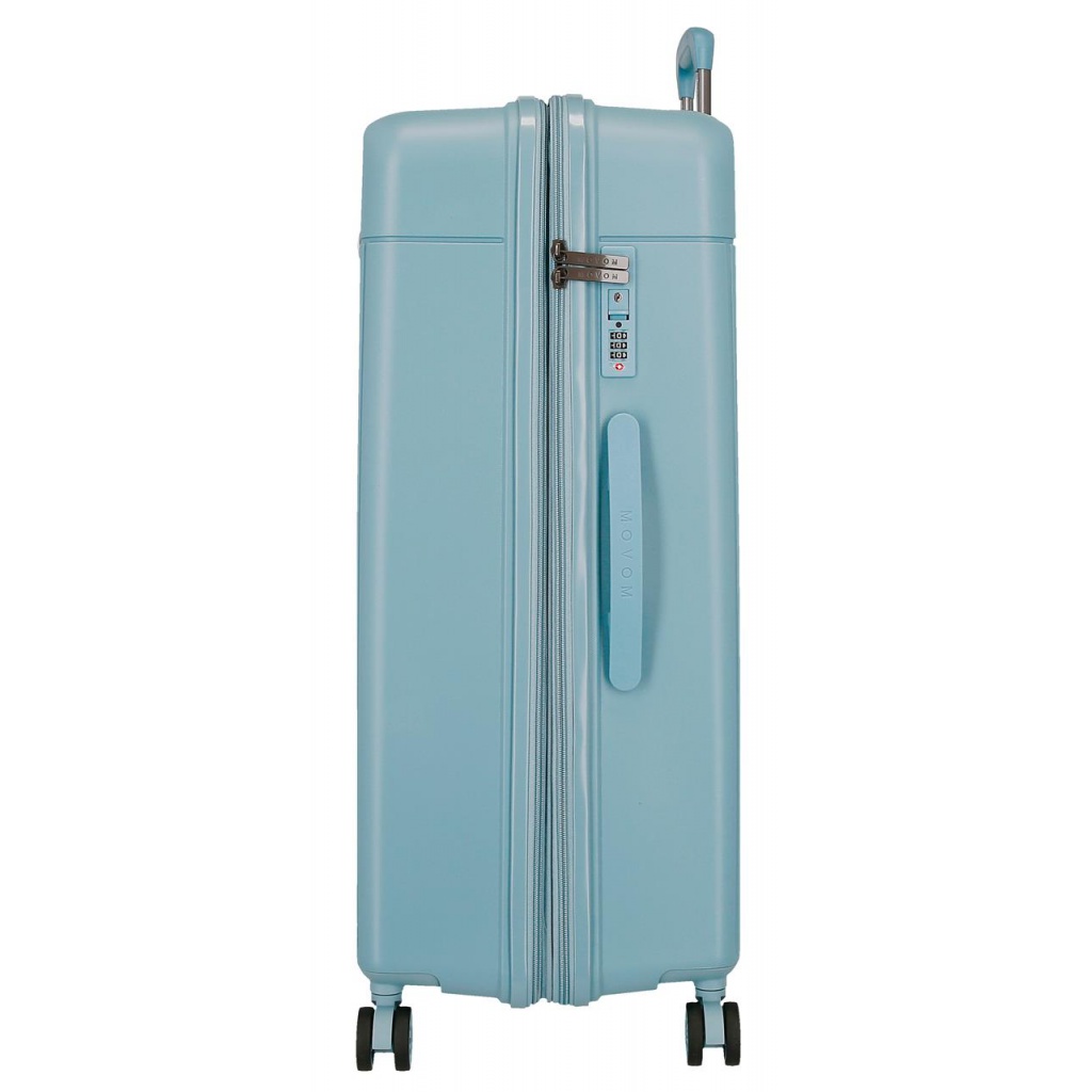 Veľký kufor MOVOM New Trendy Turquoise 108 L – pevný expandovateľný kufor s TSA zámkom