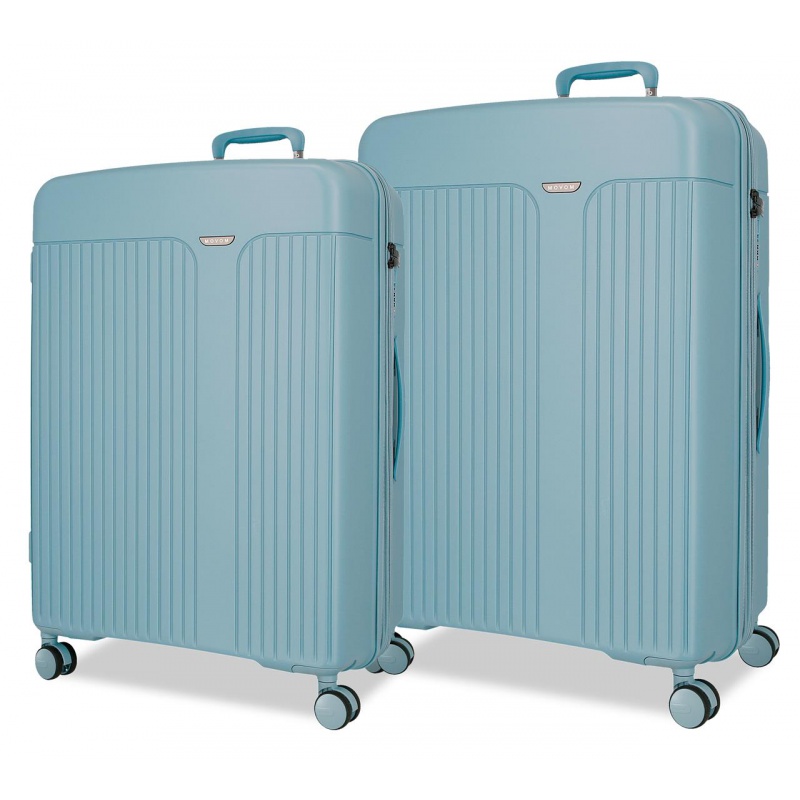 Sada kufrov MOVOM New Trendy tyrkysová – odolná rozšíriteľná 2-dielna sada