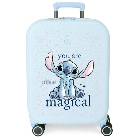 Kabinový kufr Stitch You Are Magical 55 cm - lehký ABS kufr s rozšířením a TSA zámkem