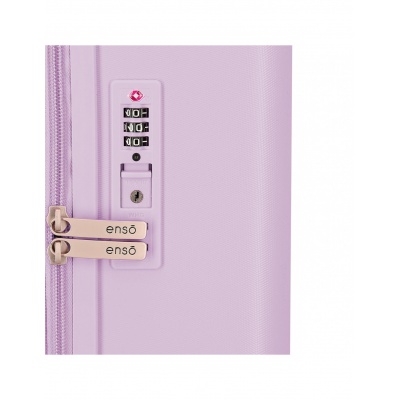 Luxusný kabínový kufor Lilo & Stitch You Are Magical 55 cm – fialový, ABS, TSA zámok