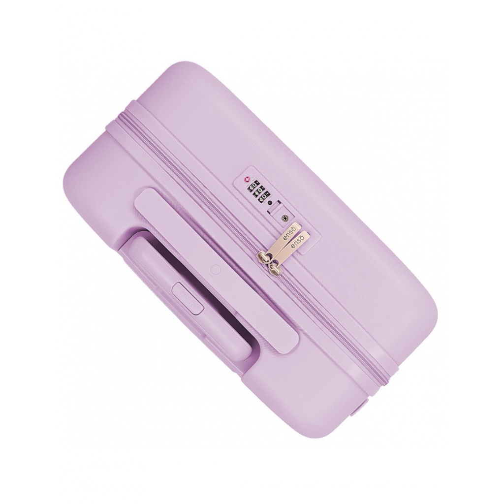 Luxusný kabínový kufor Lilo & Stitch You Are Magical 55 cm – fialový, ABS, TSA zámok