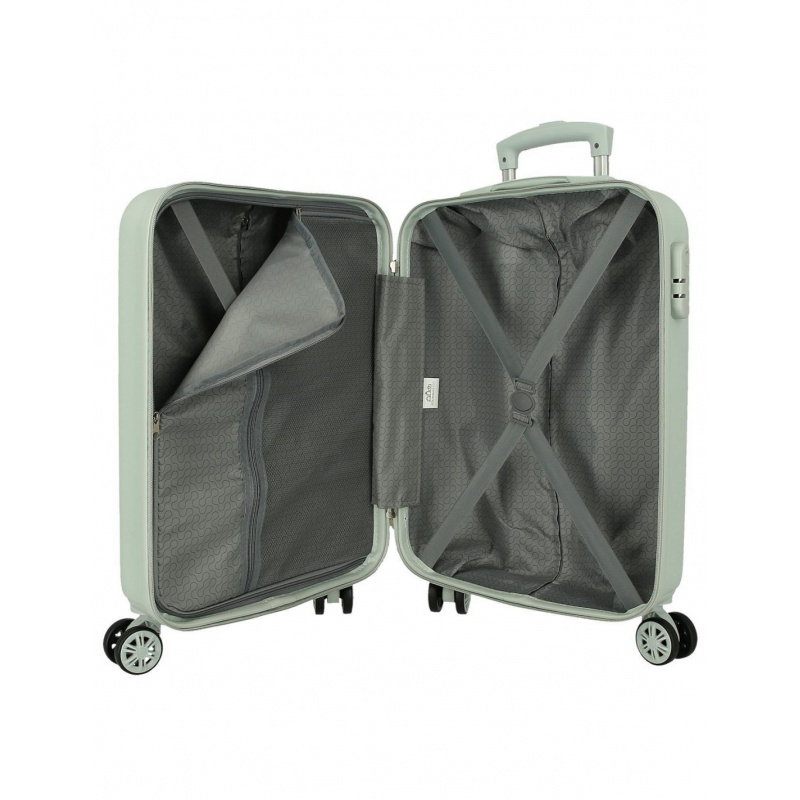 Kabínový kufor Lilo & Stitch Cuddles Are The Best 55 cm – mintový, ABS, číselný zámok