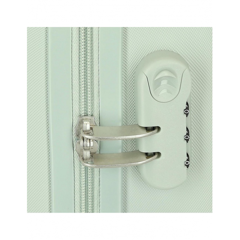 Kabínový kufor Lilo & Stitch Cuddles Are The Best 55 cm – mintový, ABS, číselný zámok