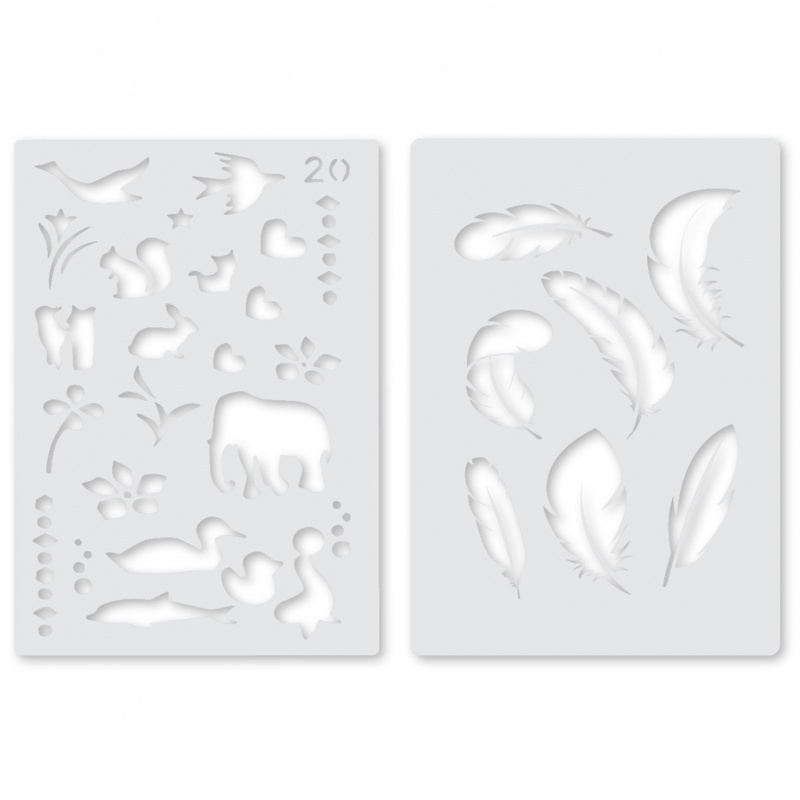 Airbrush set Fiorello GR-8900N – kreatívna striekacia sada s fixkami a šablónami