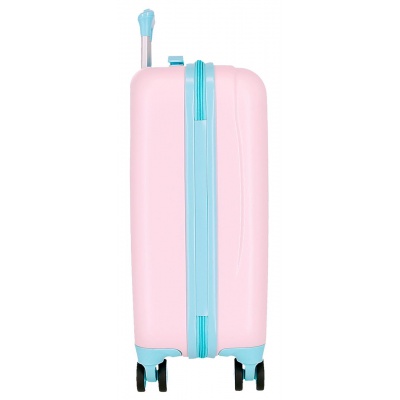 Dětský růžový kufr Lilo & Stitch Heart – 33 l, ABS plast, číselný zámek