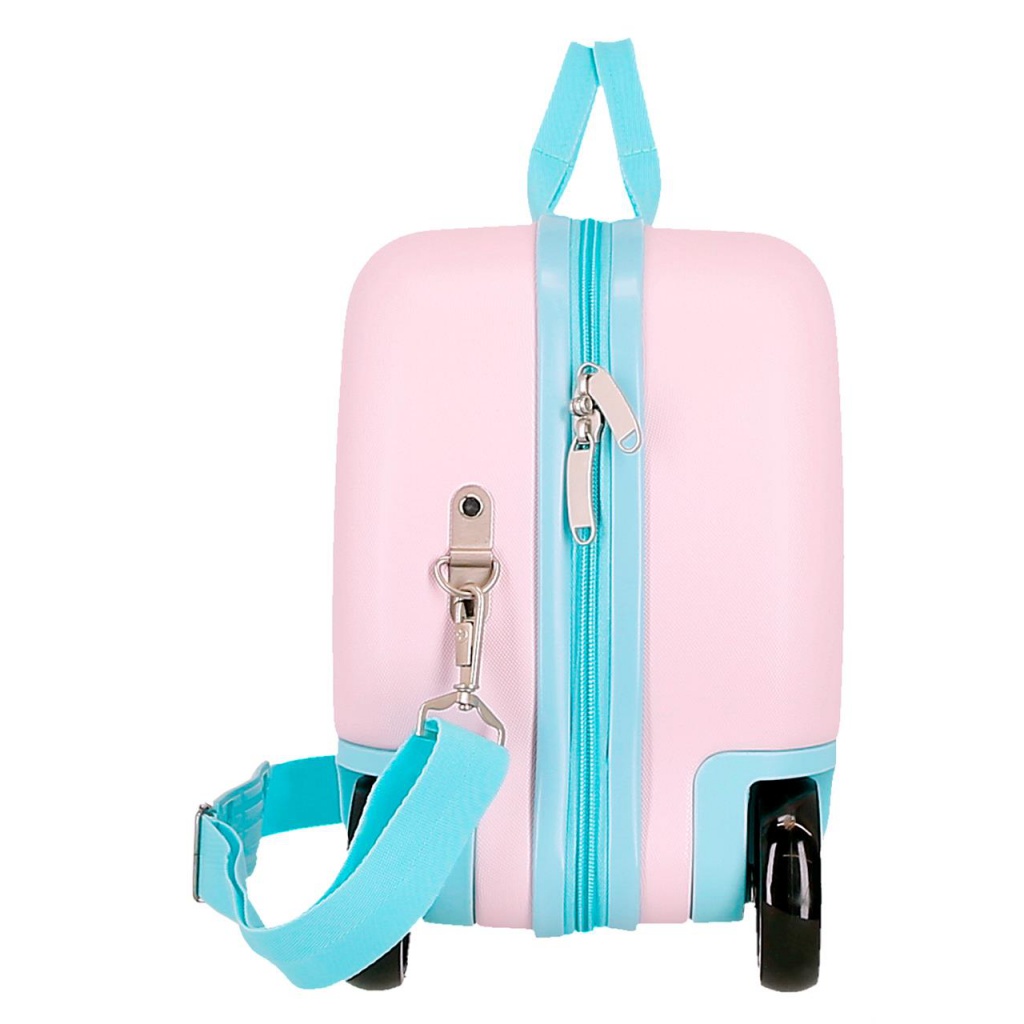 Detský kufor a odrážadlo Lilo & Stitch Heart – ružový ABS kufor 25 l