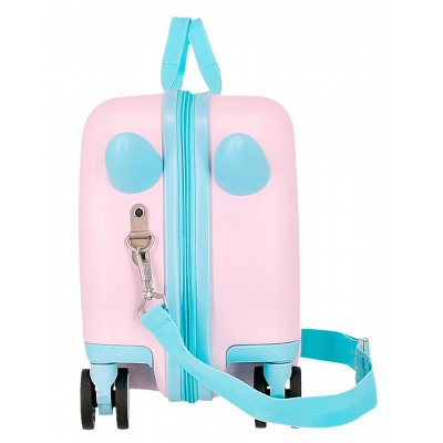 Dětský kufr a odrážedlo Lilo & Stitch Heart – růžový ABS kufr 25 l